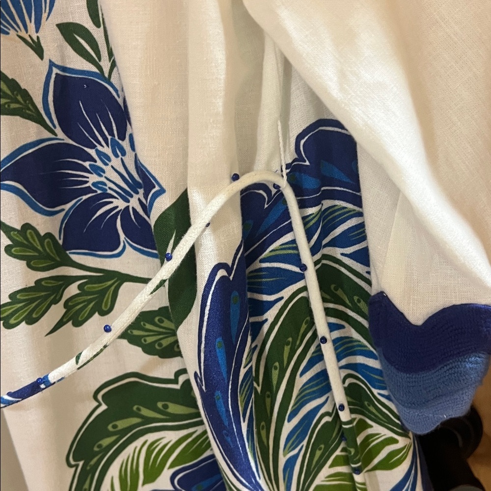 FARM RIO Off-White Tropicance Tunic Lenzing™ Ecovero™ Euroflax™ Midi Dress M NWT - Picture 16 of 16